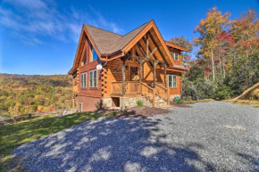 Hilltop Cabin on 5 Acres with Hot Tub and Waterfall!